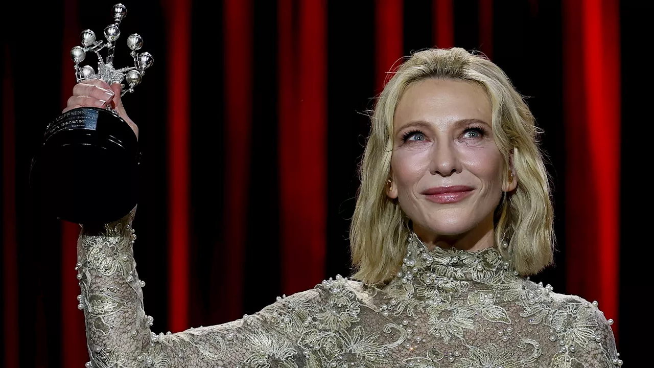 La emoción de Cate Blanchett al recoger el Premio Donostia