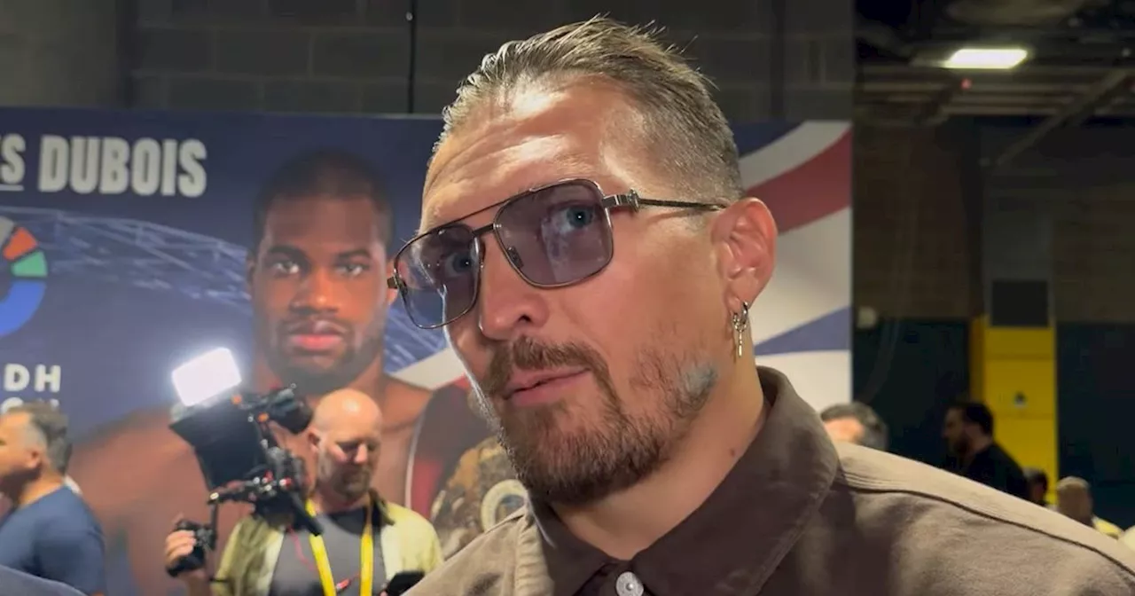 Oleksandr Usyk opens up on conversation with Tyson Fury at Anthony Joshua fight