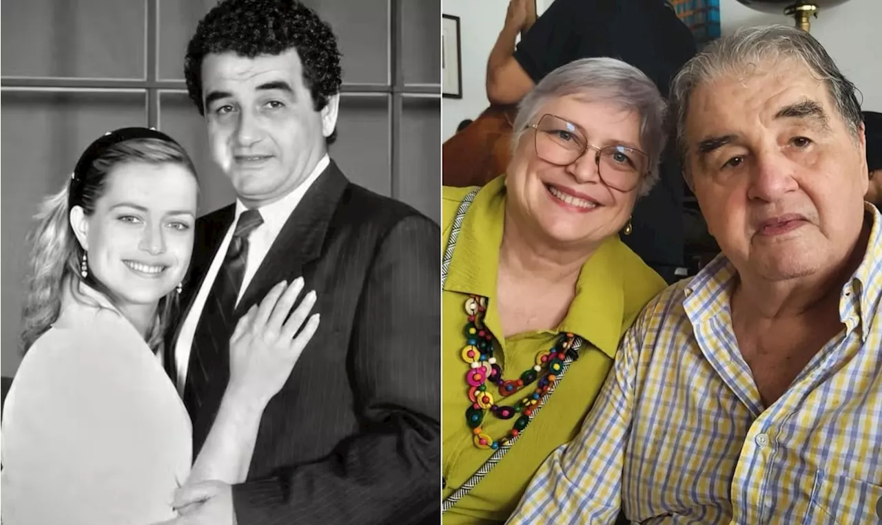 Otávio Augusto aparece em cliques ao lado da mulher, musa da TV nos anos 1980