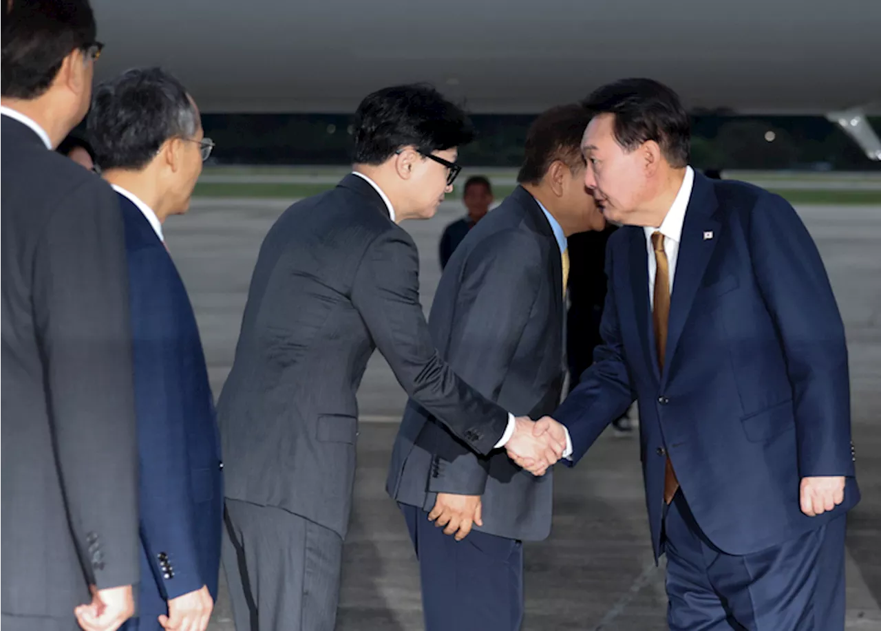 한동훈, 지도부 만찬 전 윤 대통령 독대 요청…당대표 정치력 시험대