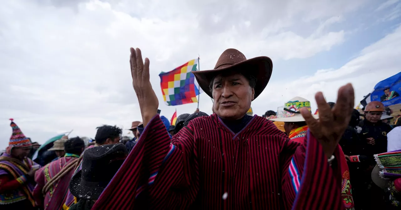 Bandos rivales chocan mientras avanza marcha liderada por expresidente Evo Morales en Bolivia