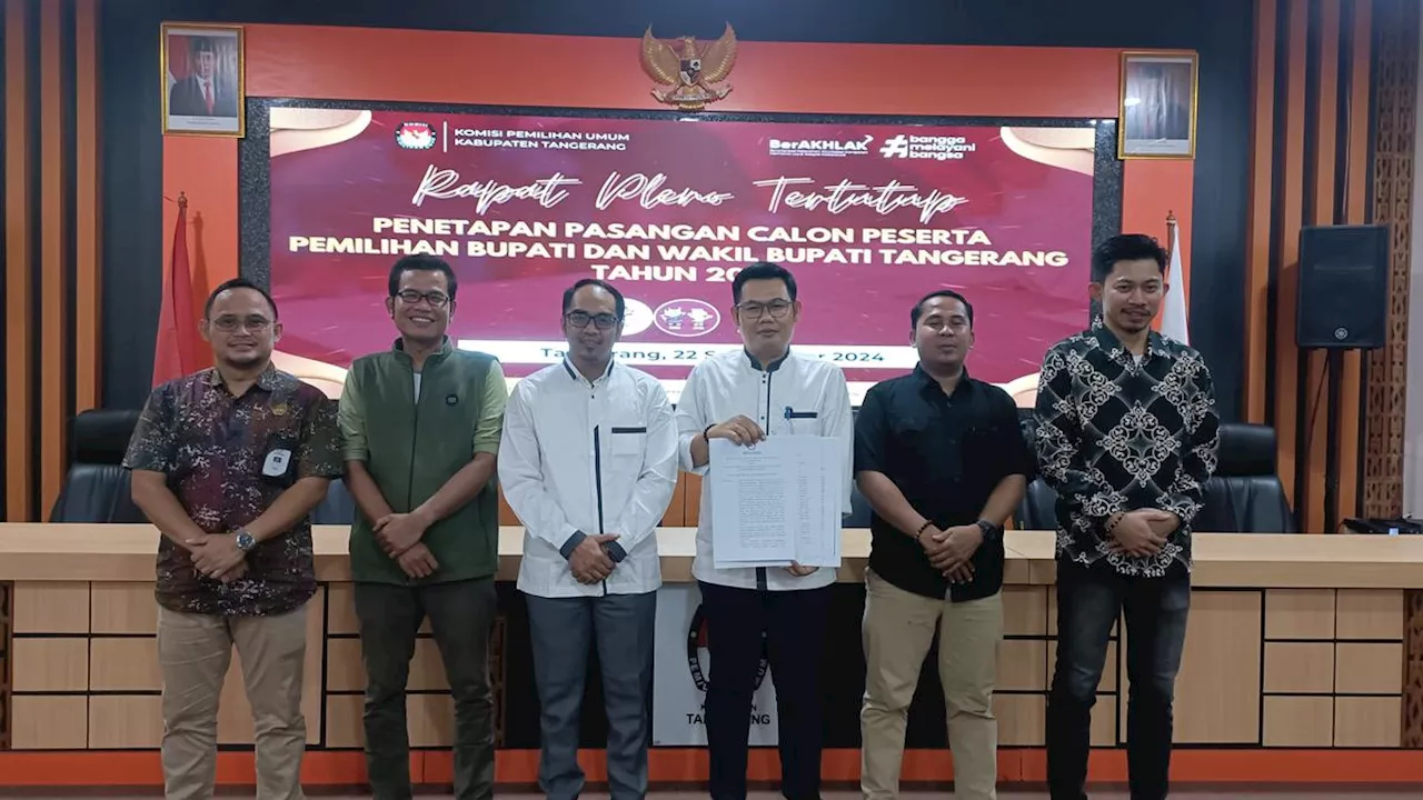 KPU Kabupaten Tangerang Tetapkan 3 Pasangan Calon Bupati dan Wakil Bupati Pilkada 2024