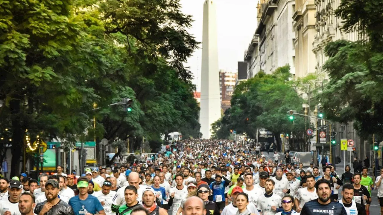 El mapa con todos los cortes de calles por la Maratón de Buenos Aires