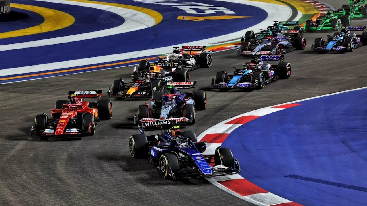 Franco Colapinto terminó undécimo en el Gran Premio de Singapur tras una largada espectacular