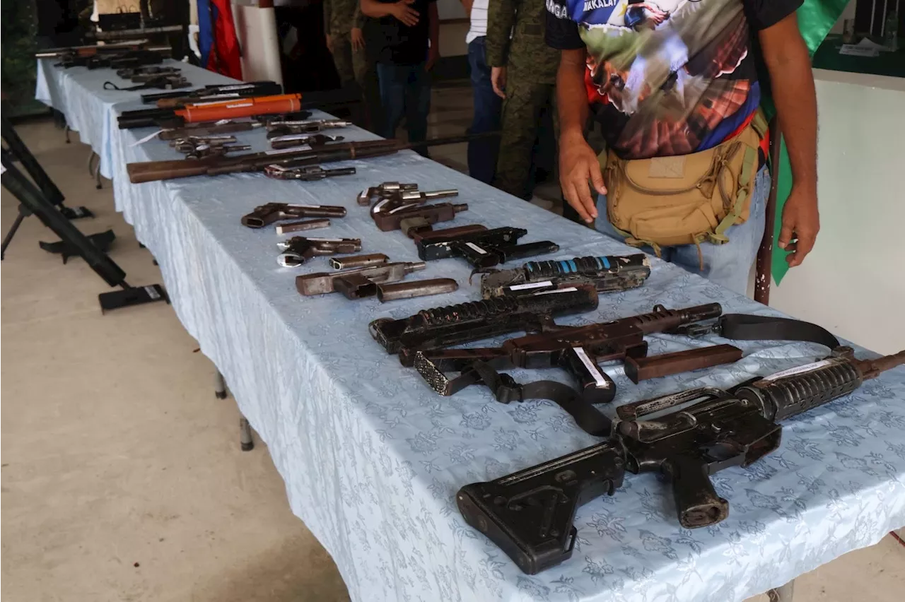 Army collects 38 high-powered firearms in Maguindanao del Sur