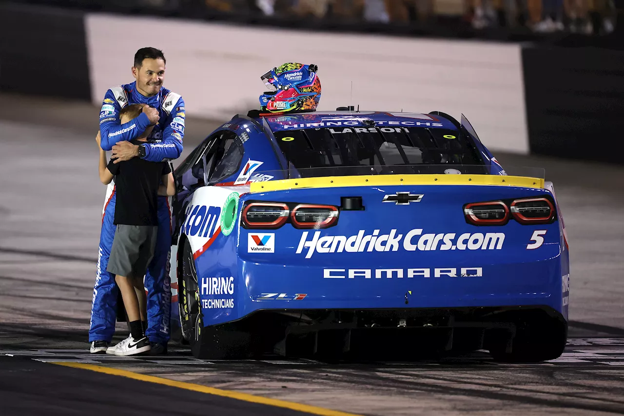 Kyle Larson Shares Heartwarming Moment With Son After Bristol NASCAR Victory