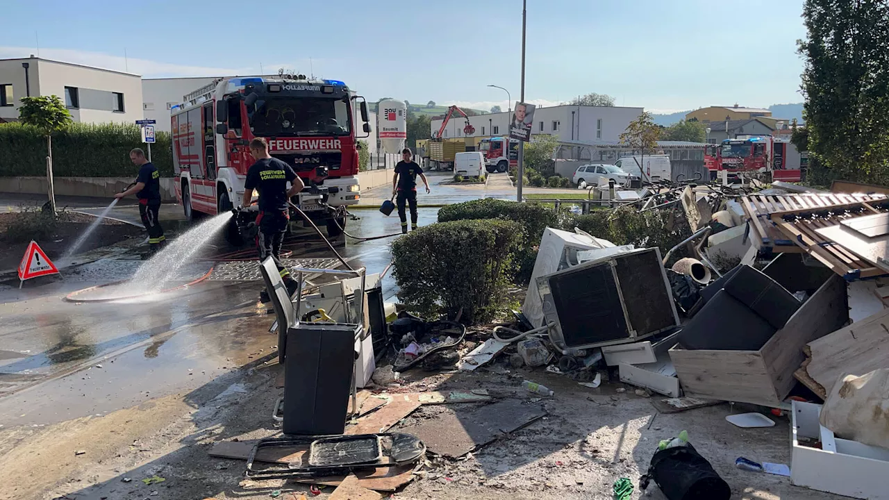 Unermüdlich: Unsere Feuerwehren halfen in Spielberg und Atzenbrugg