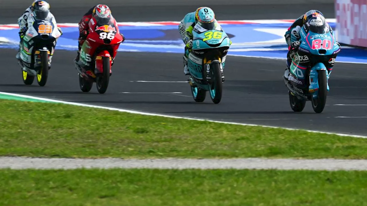 Moto3-coureur Veijer dankzij gelukje op podium bij GP Emilia-Romagna