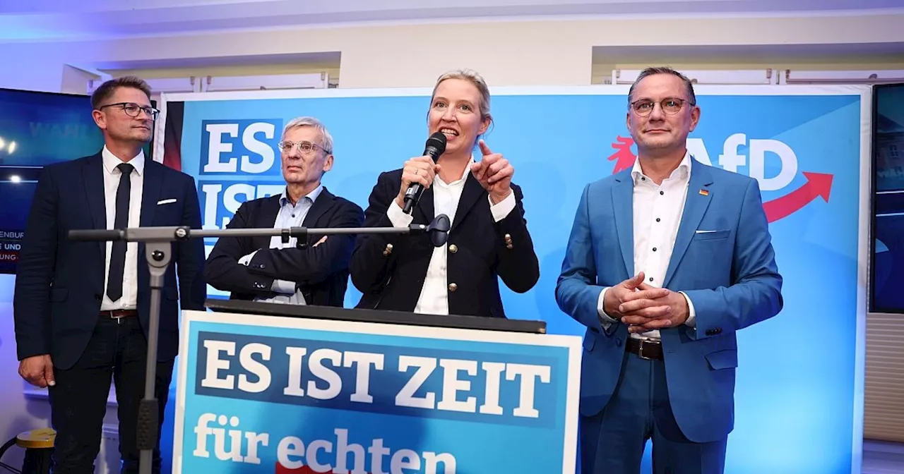 AfD-Wahlparty mit Abschiebe-Lied - Protestdemonstration