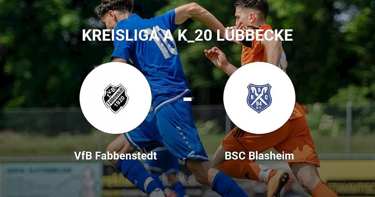 Enger Ausgang für VfB Fabbenstedt gegen BSC Blasheim