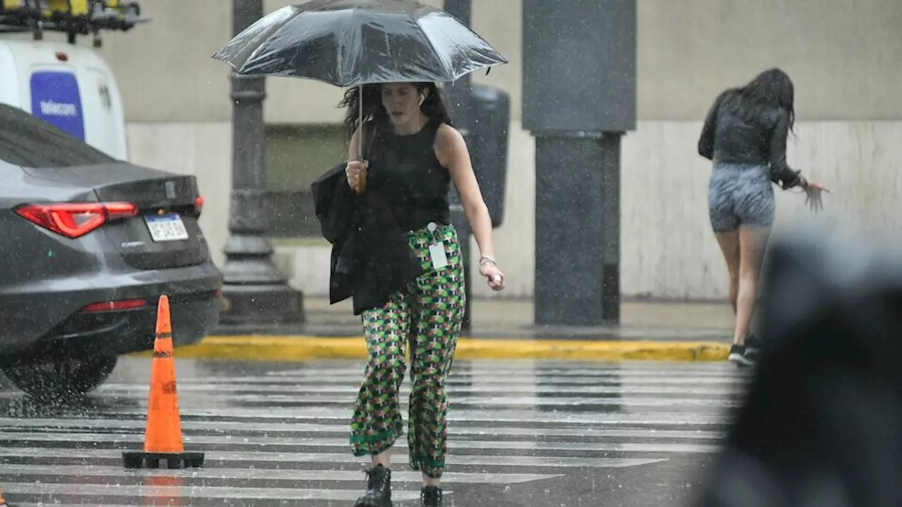 El tiempo se deteriora en Buenos Aires con lluvias durante lunes