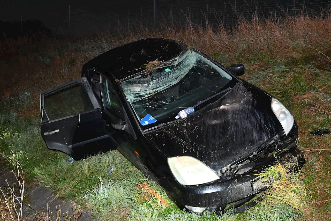 Oberbüren SG / Autobahn A1: Alkoholisierter Autofahrer (38) verursacht Selbstunfall