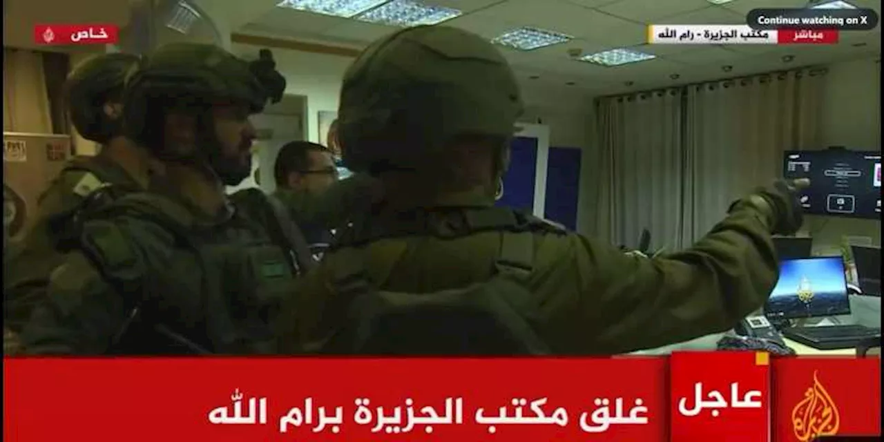 Israel Geruduk Kantor Al Jazeera di Ramallah Tepi Barat