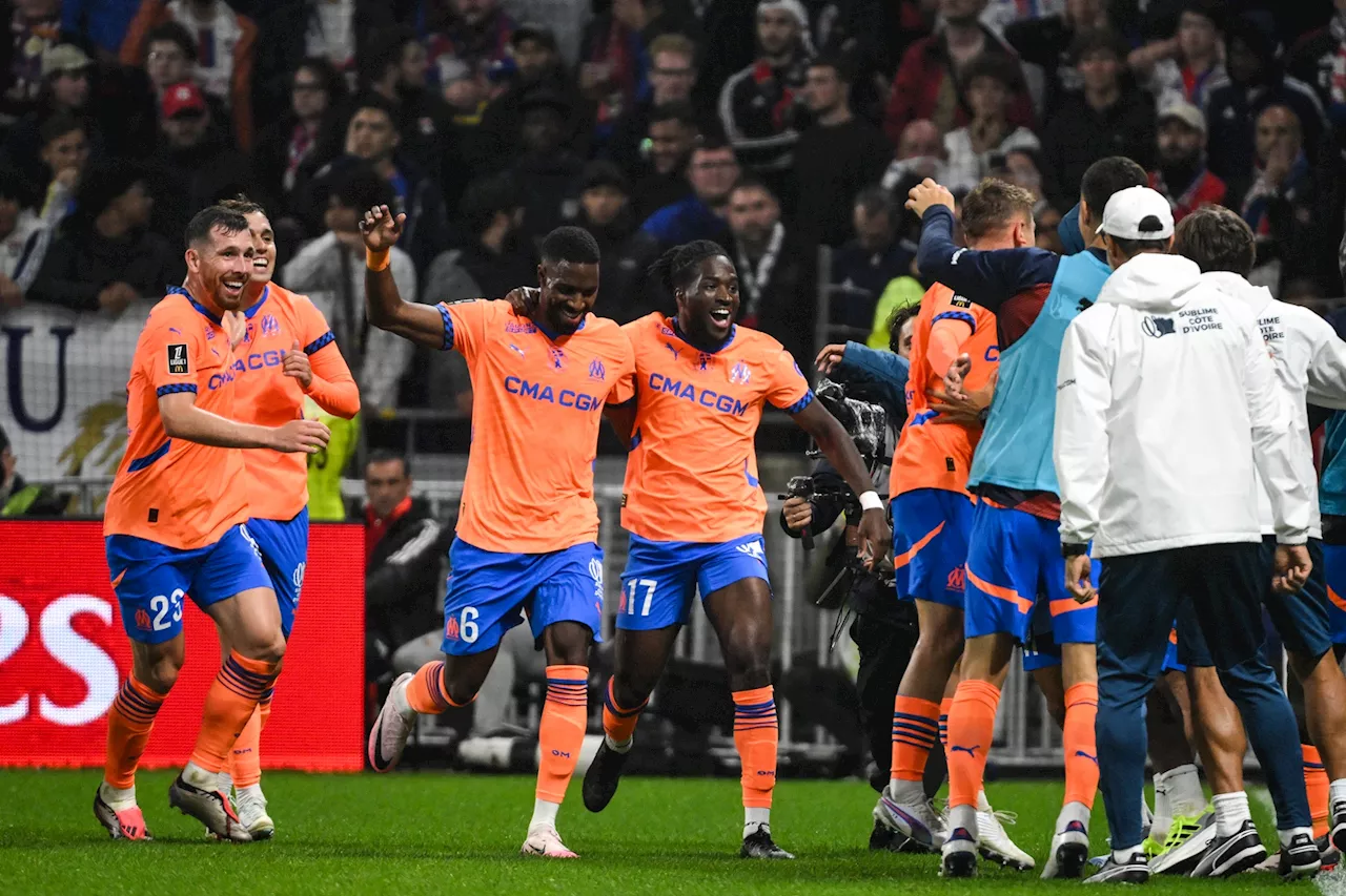 Ligue 1 : réduit à 10, l'Olympique de Marseille arrache la victoire à Lyon