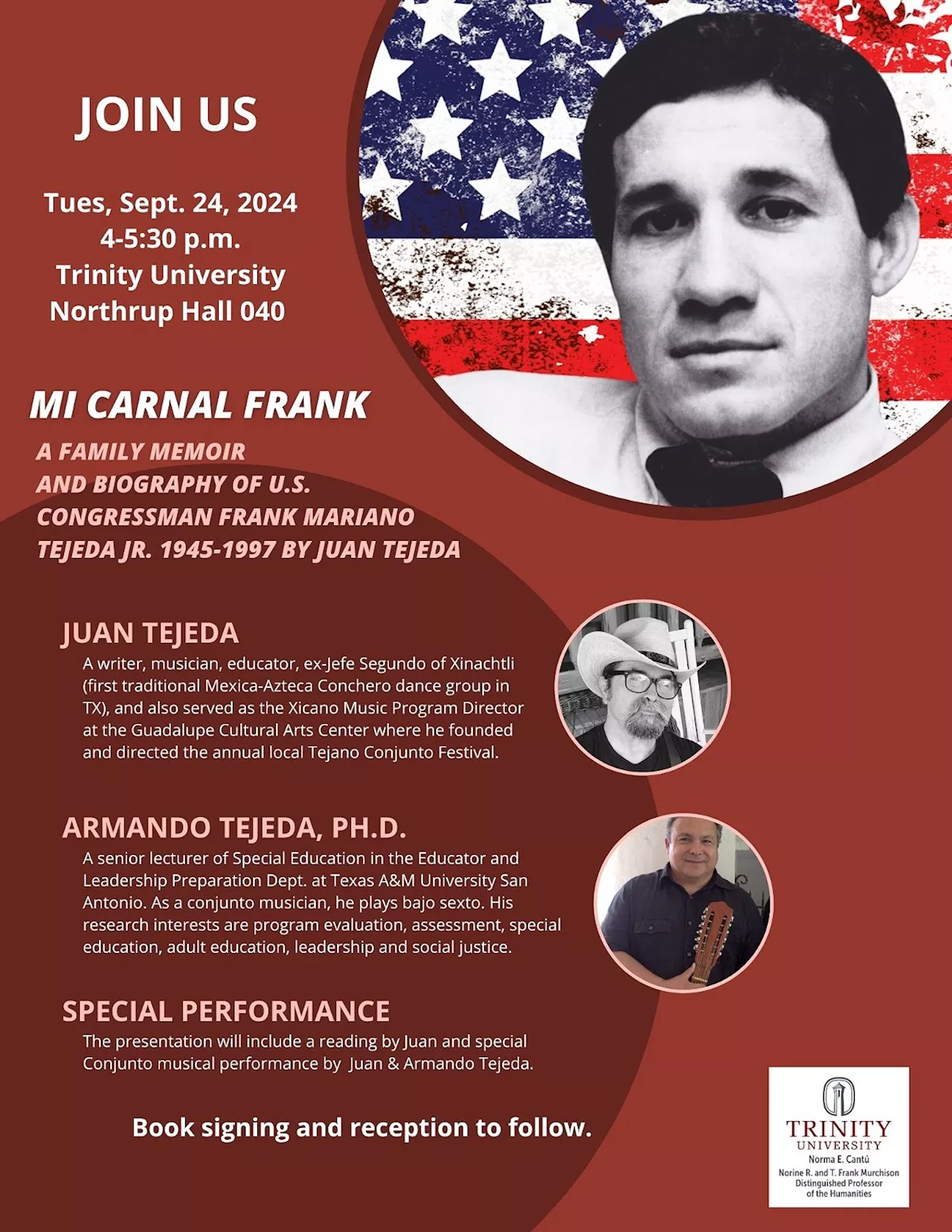 'Mi Carnal Frank: A Memoir And Biography of U.S. Congressman Frank Mariano Tejeda, Jr. 1945-1997'