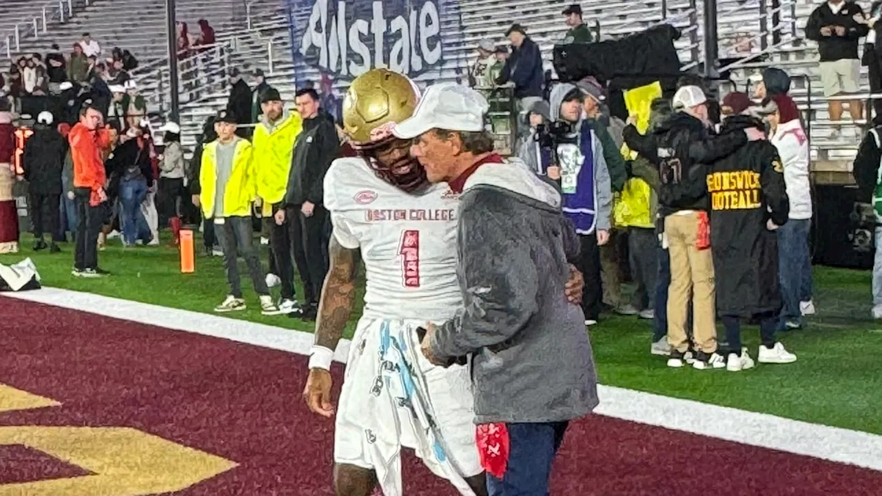 Former Boston College QB Doug Flutie Attends Red Bandanna Game