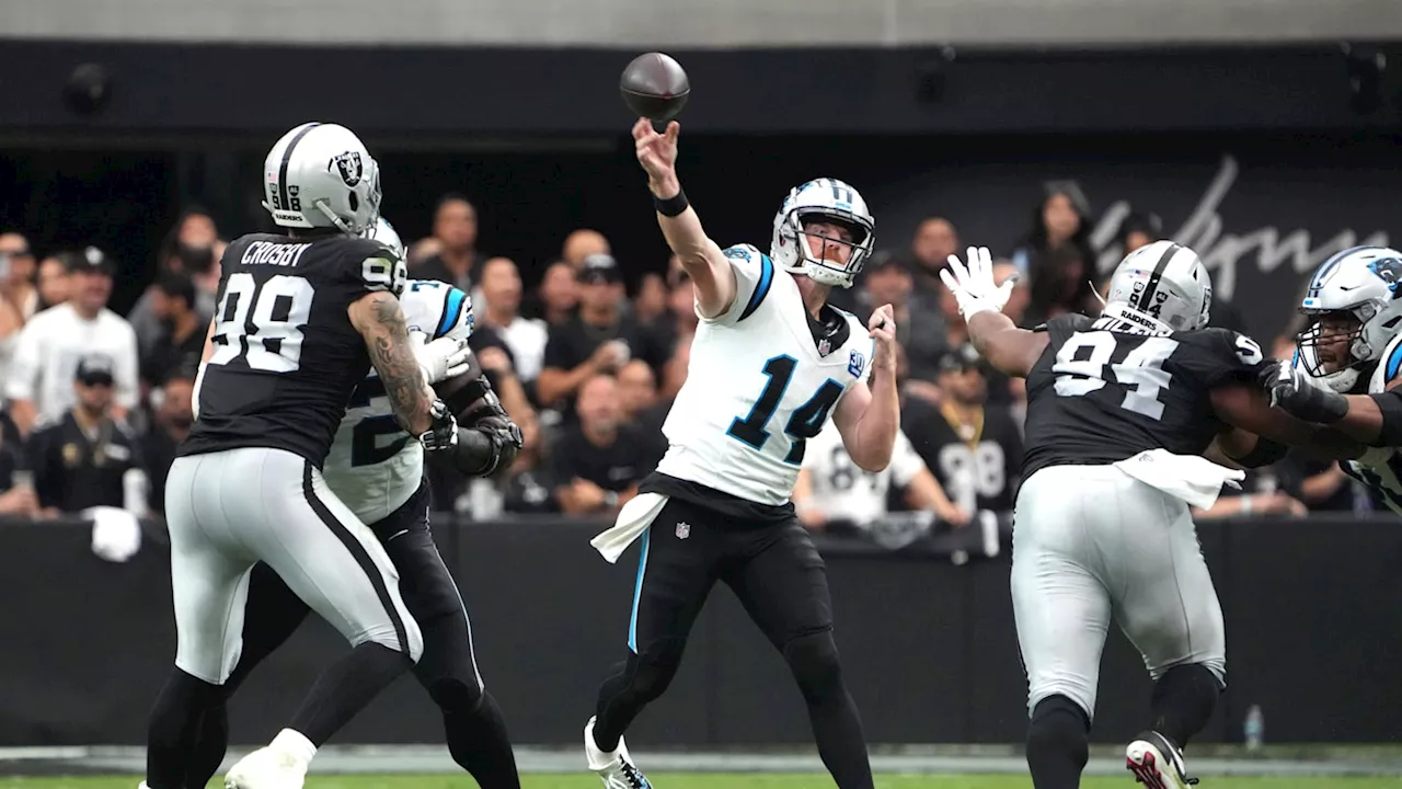 Las Vegas Raiders bested in the trenches in 36-22 loss to the Carolina Panthers