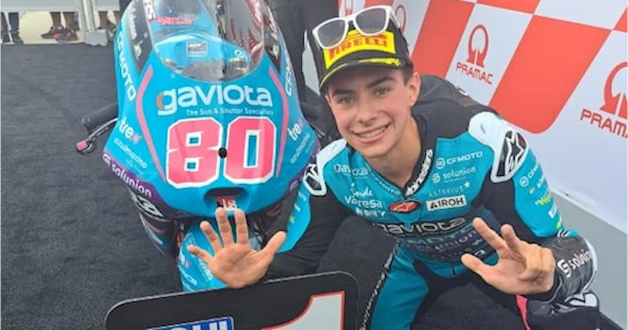 Il colombiano David Alonso vince il GP Emilia-Romagna di Moto3 al cardiopalma