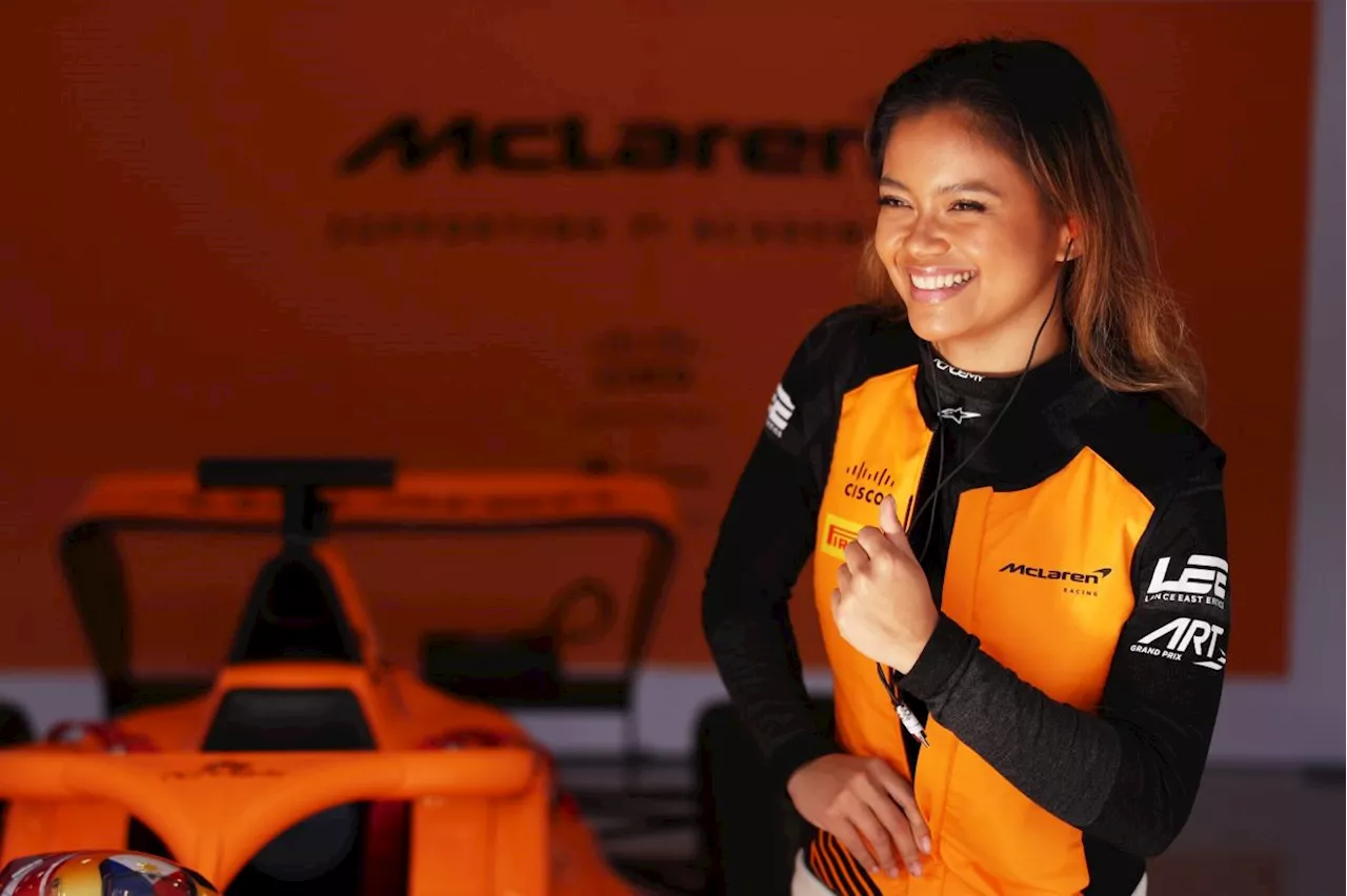  Filipino-American Bianca Bustamante, Mclaren's latest rising star and racing phenom