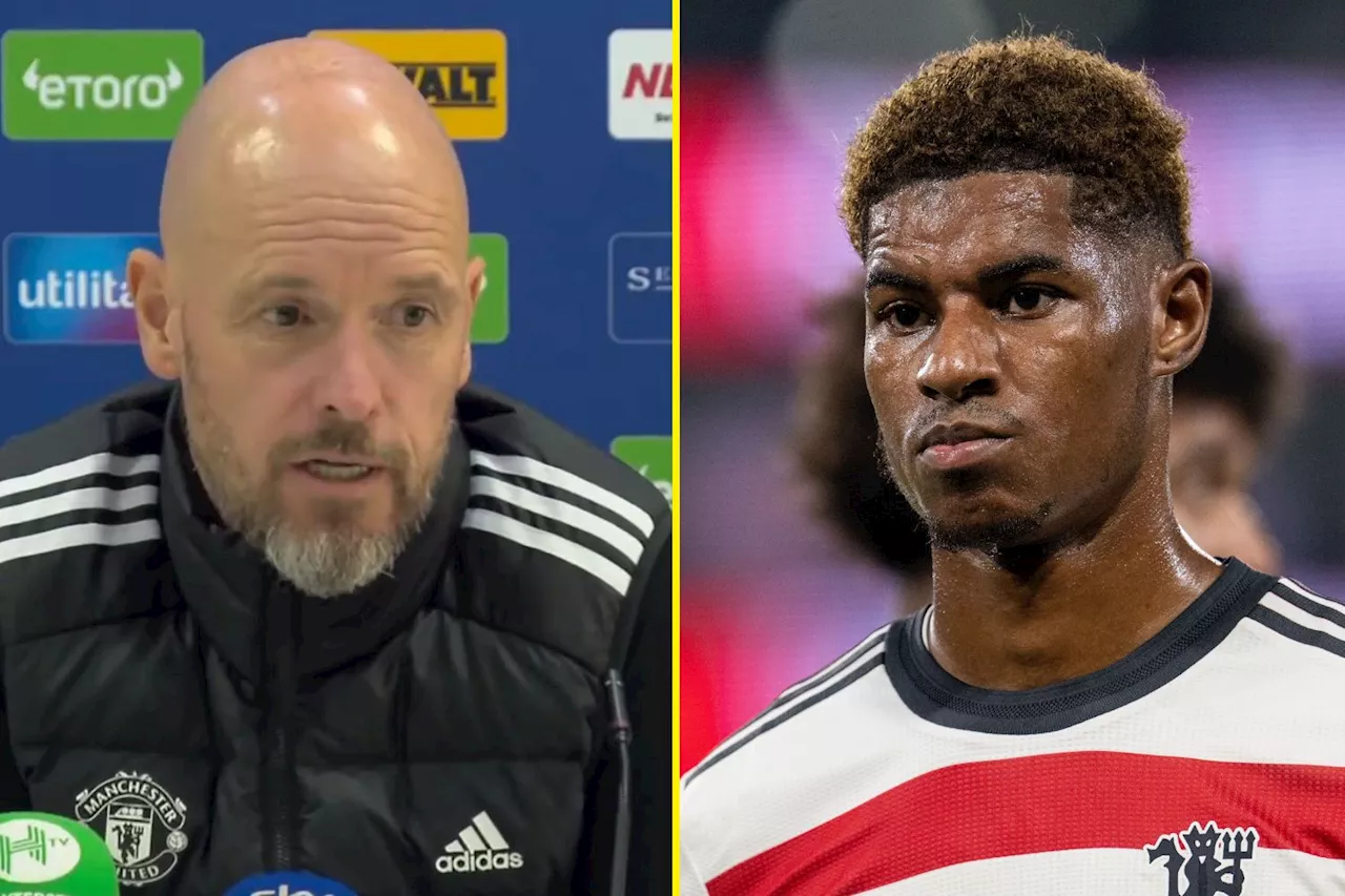 Furious Erik ten Hag calls out Jamie Redknapp for Marcus Rashford speculation...