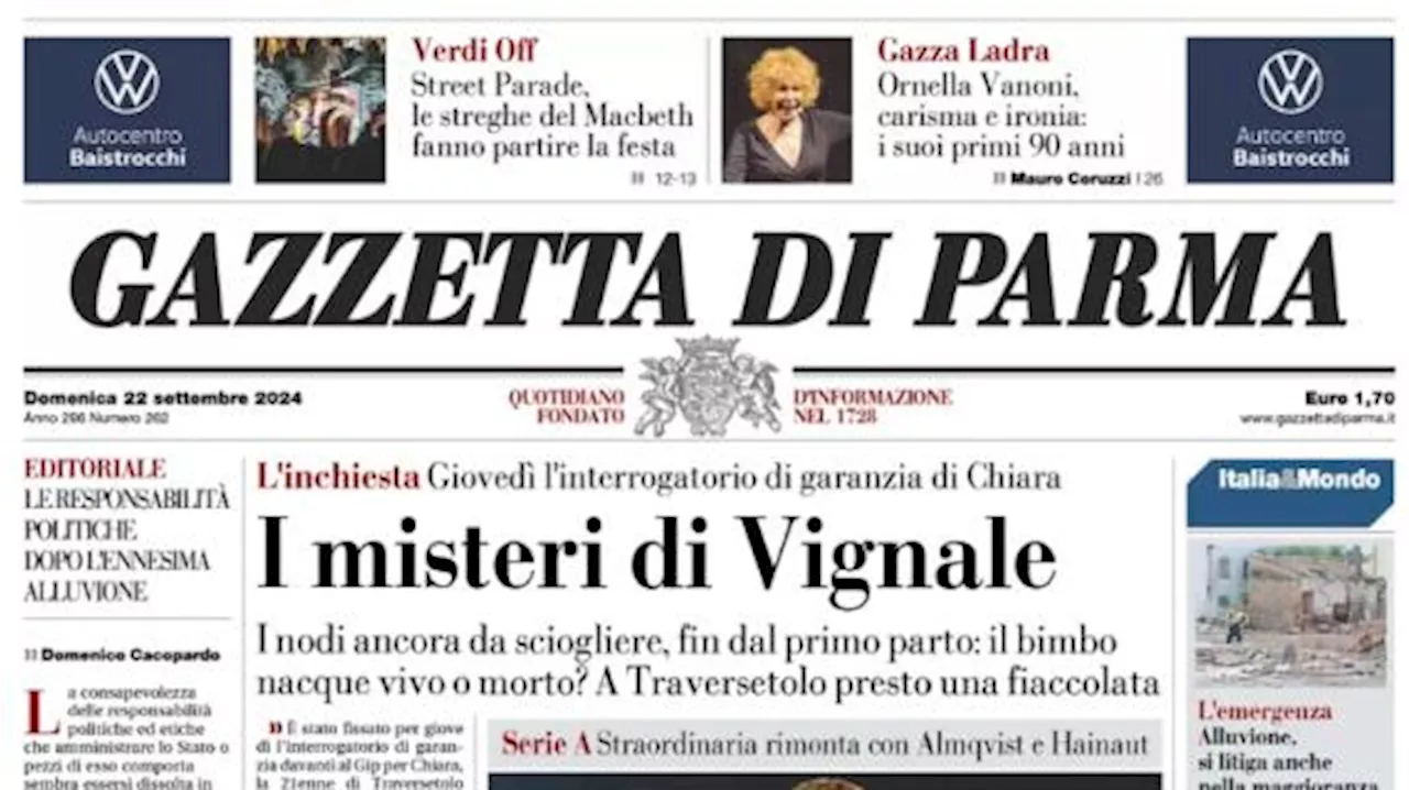 Gazzetta di Parma: 'Il Parma a Lecce risorge nel recupero: da 0-2 a 2-2'