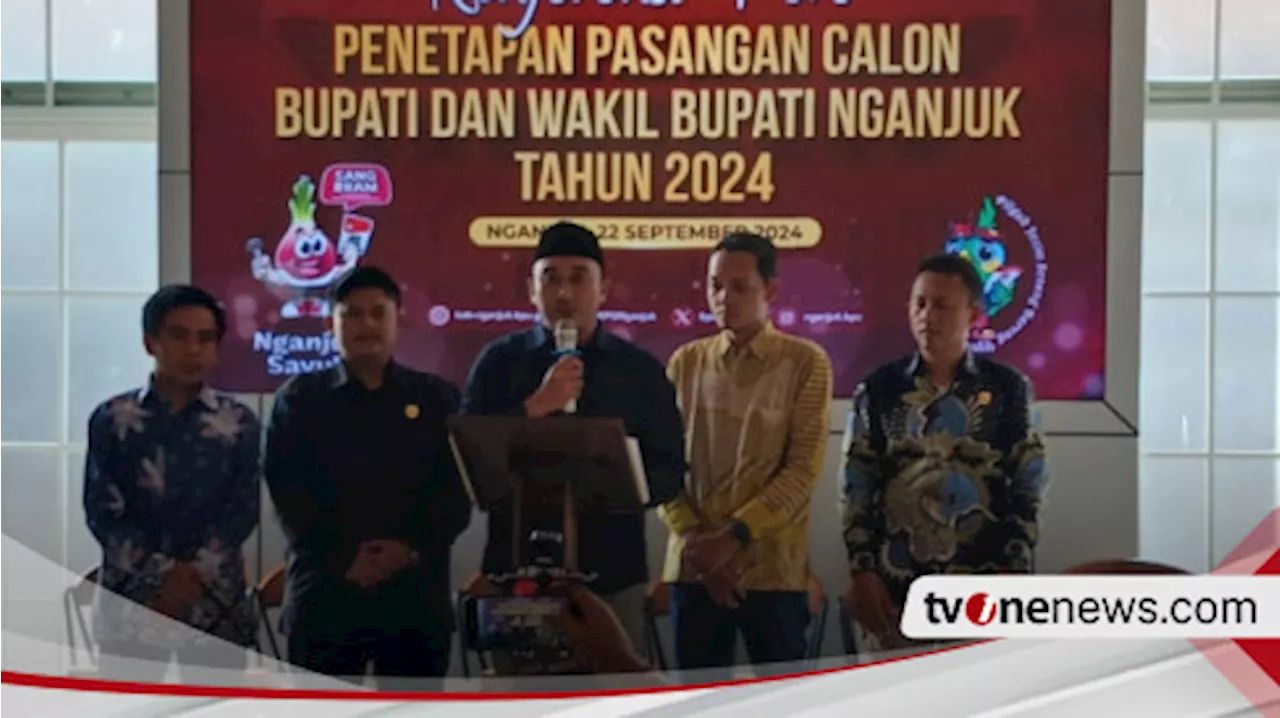 KPU Nganjuk Tetapkan Tiga Pasangan Calon Bupati dan Wakil Bupati, 852.675 Pemilih Bakal Jadi Rebutan