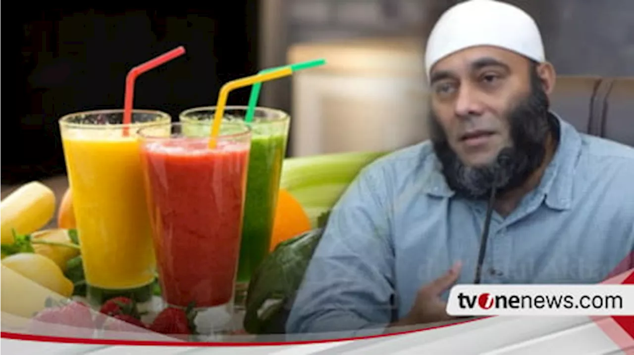 Kurangi Minum Jus Buah, Ini yang Akan Terjadi pada Tubuh Kata dr Zaidul Akbar