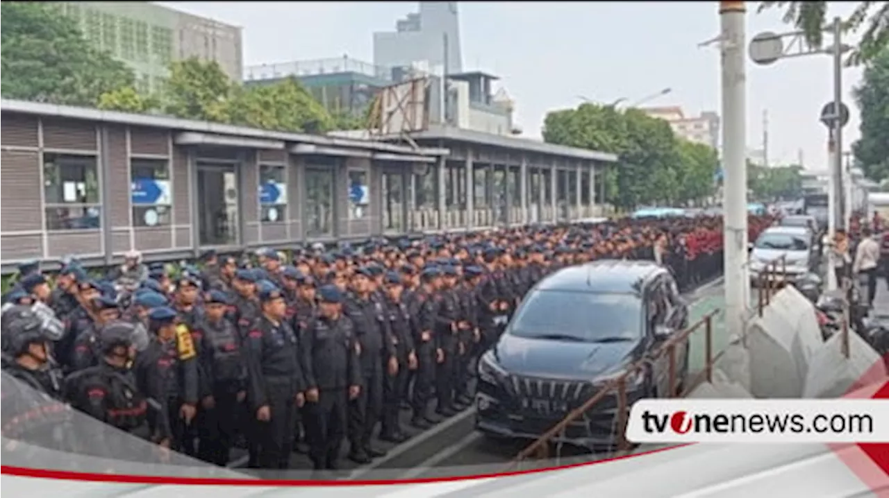 Ribuan Personel Gabungan Siap Amankan Penetapan Paslon Gubernur dan Wakil Gubernur di KPUD Jakarta