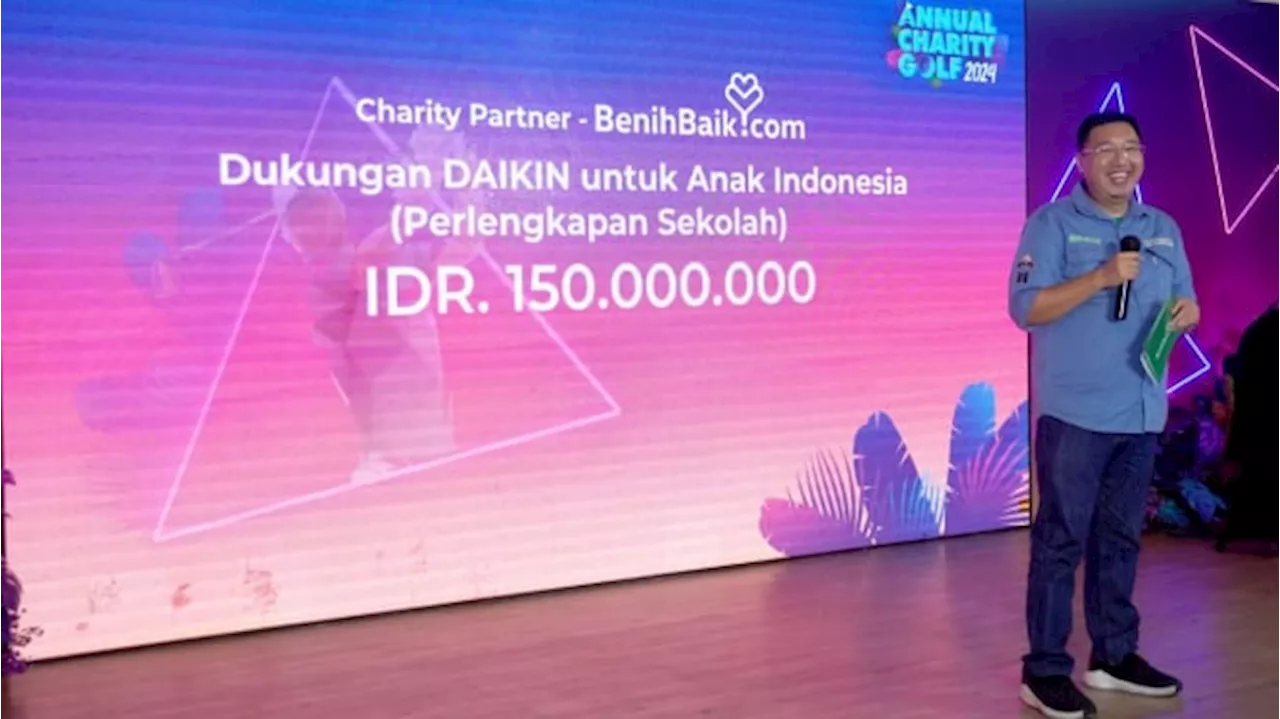 Peduli Dunia Pendidikan, Sinergi Charity Golf Himpun Donasi Perlengkapan Sekolah Bagi Anak Indonesia