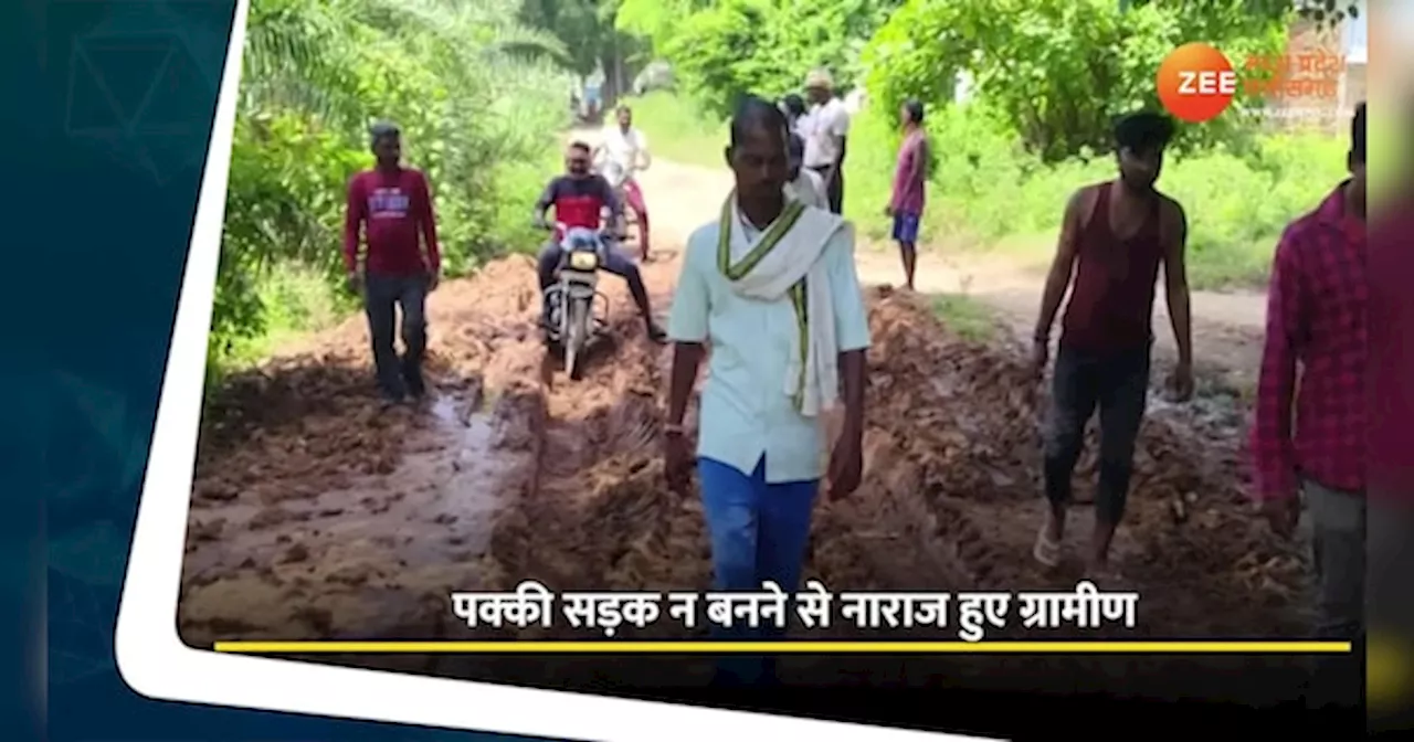 लोगों ने बीच सड़क पर कर दी धान की रोपाई, वायरल हो रहा Video