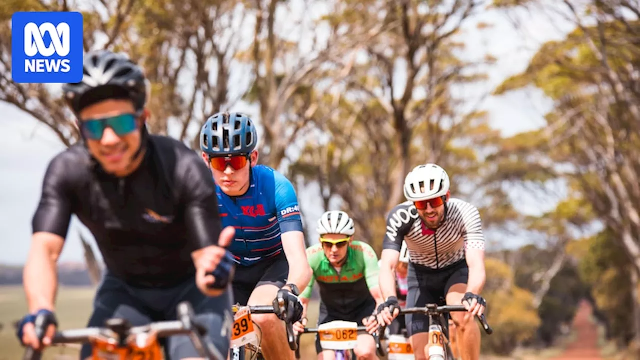 Hundreds of elite and amateur cyclists ride in Bike it to Ballidu Gravel