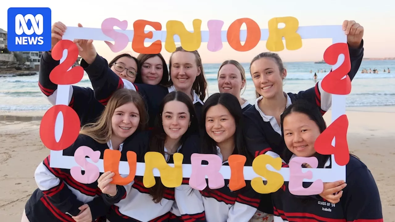 Year 12s ditch traditional muck-up day antics for wholesome 'senior sunrise' social media trend