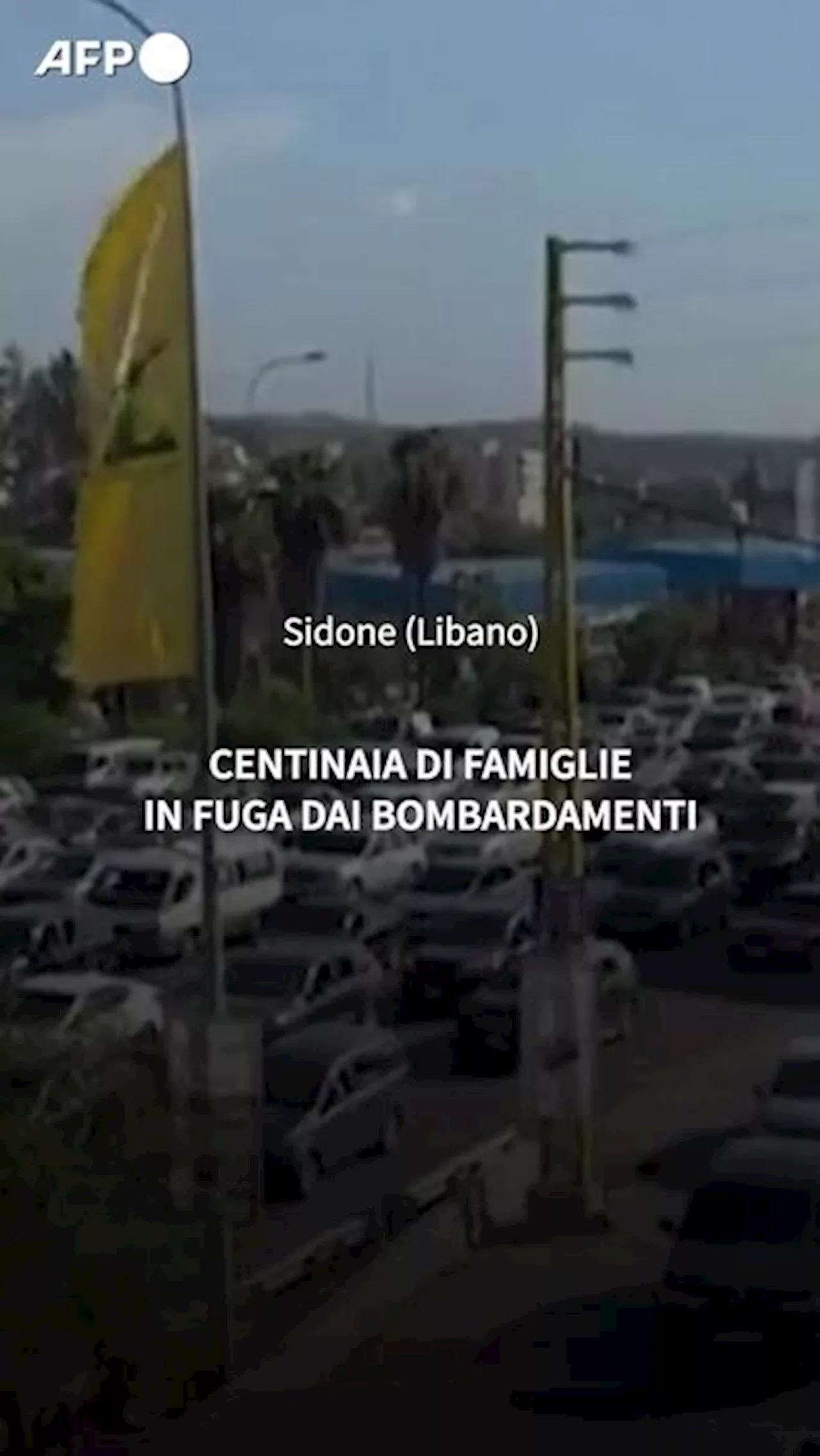 Libano, centinaia di famiglie in fuga dai bombardamenti