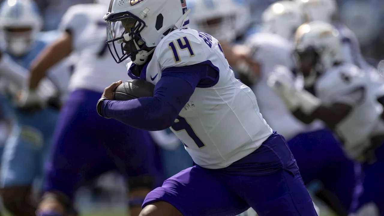 AP Player of the week: James Madison's Alonza Barnett III accounts for 7 TDs in win over Tar Heels