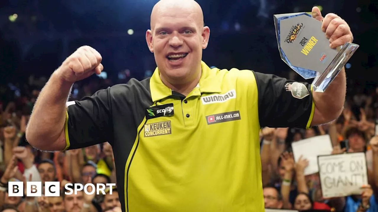 Hungarian Darts Trophy: Michael van Gerwen beats Gian van Veen