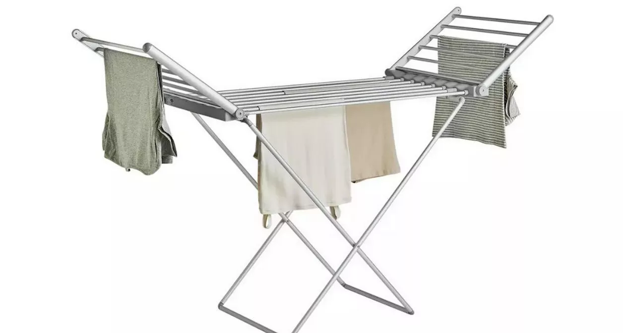 Wowcher is selling a heated clothes airer better than half price at £30