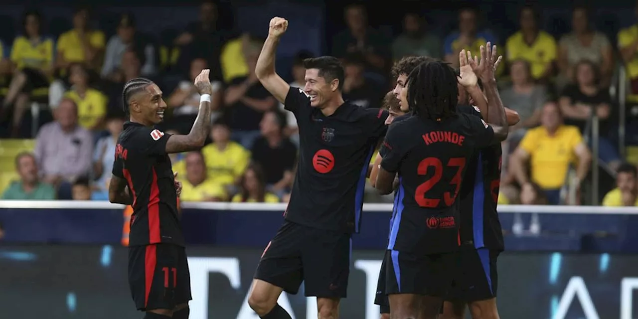 Rapor Pemain Barcelona saat Geprek Villarreal: Yamal, Torre, Raphinha, Lewandowski Garang!