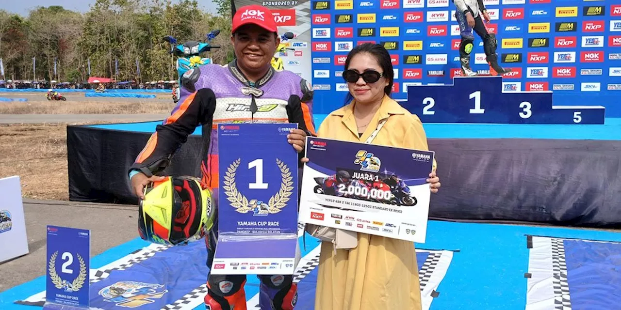 Tua-tua Keladi, Aksi Haji Ical di Yamaha Cup Race 2024 Pangkep Menuai Sambutan Positif