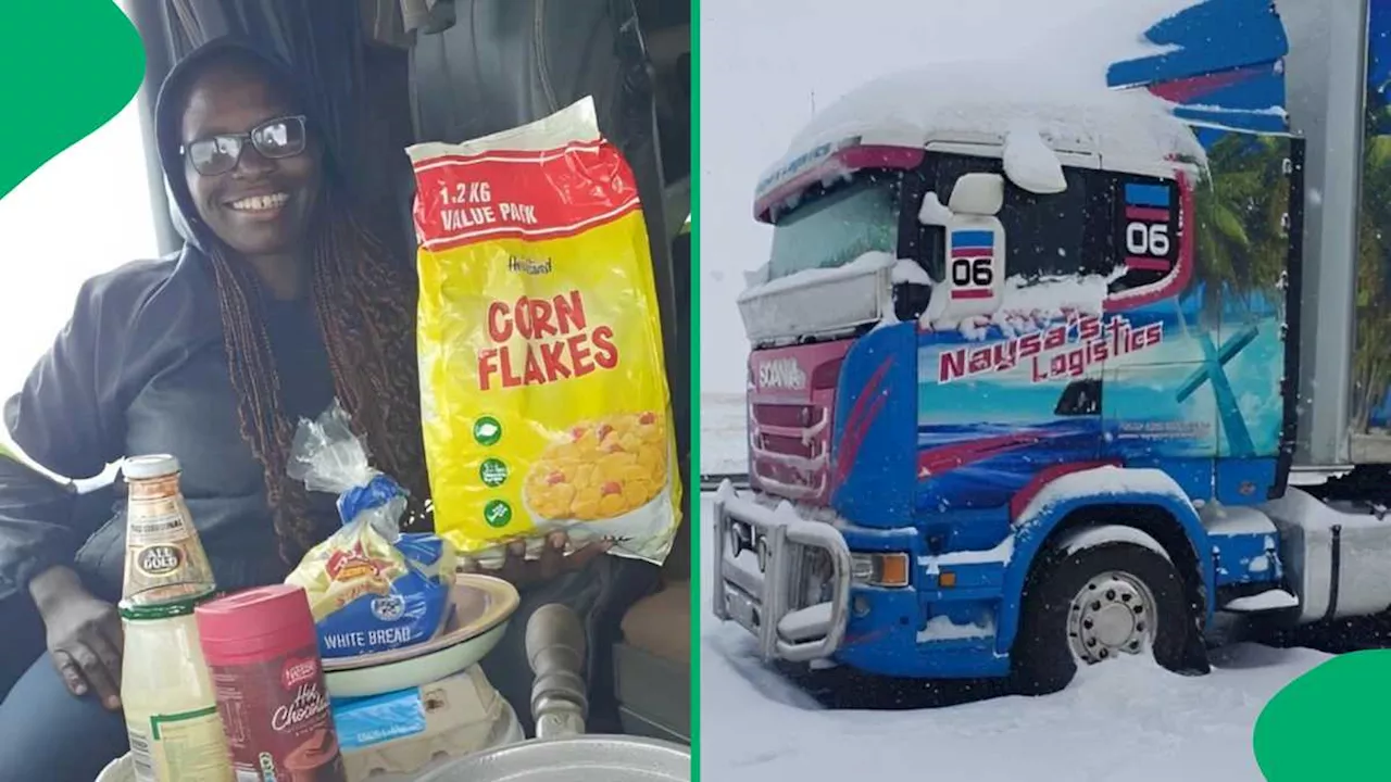 Local Trucker Melts Mzansi Hearts With Kindness During Snowstorm