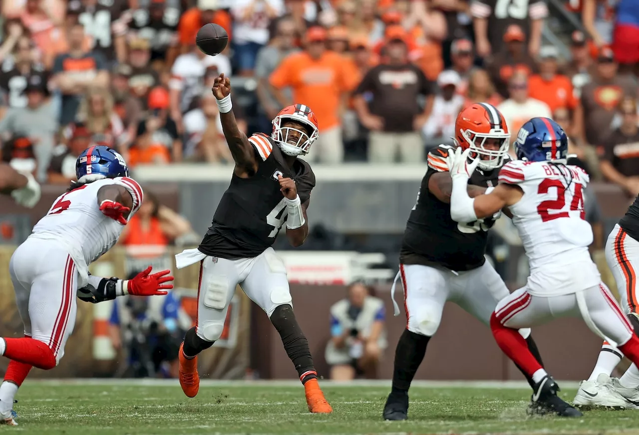 Browns' Mistakes Doom Them Against Giants