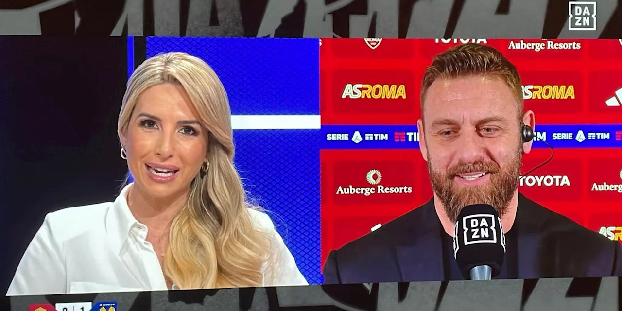 De Rossi show e la battuta a Giorgia Rossi: 'Ma ci conosciamo da vent'anni'