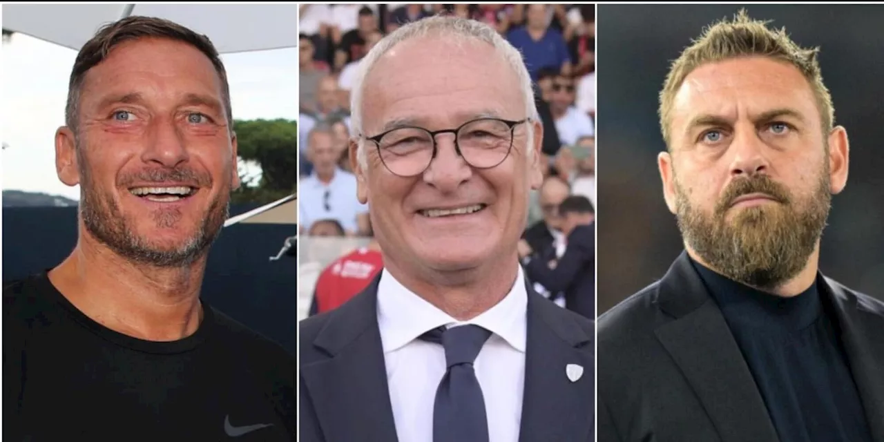 Ranieri su Totti e De Rossi: 'Sono stupito, alla Roma manca un uomo di calcio'