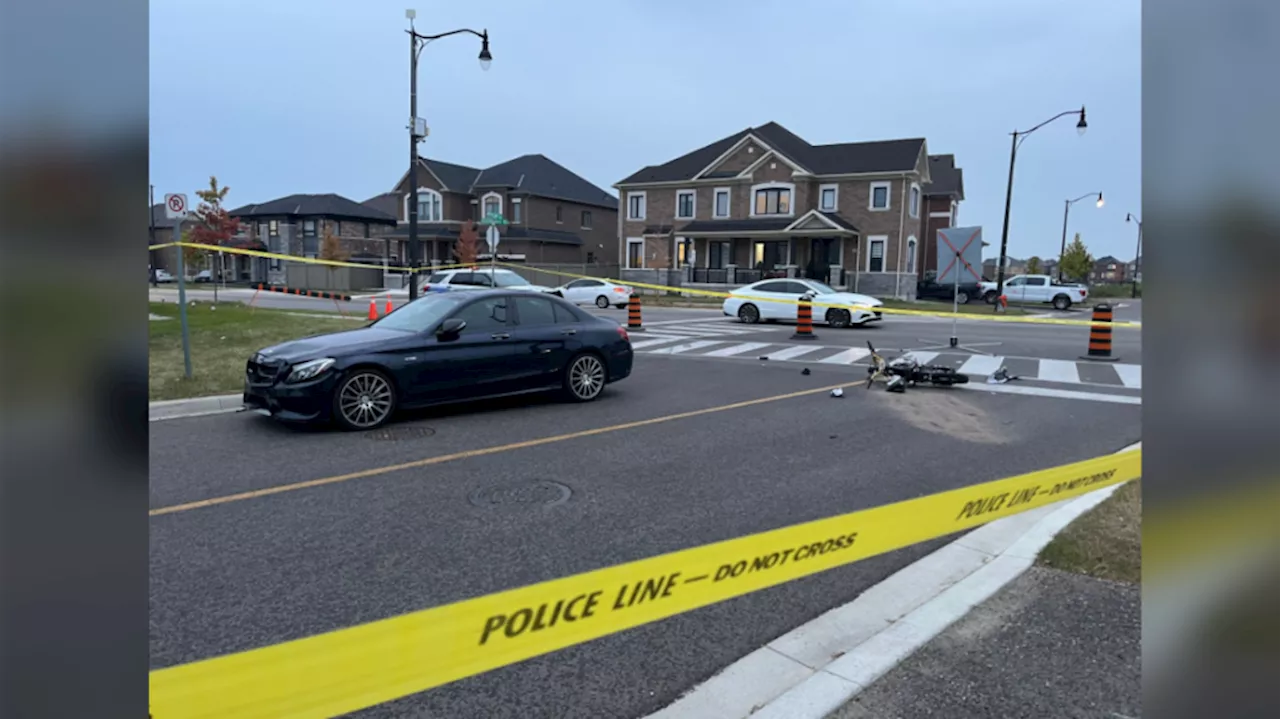 Young person on dirt bike seriously injured in Brampton collision