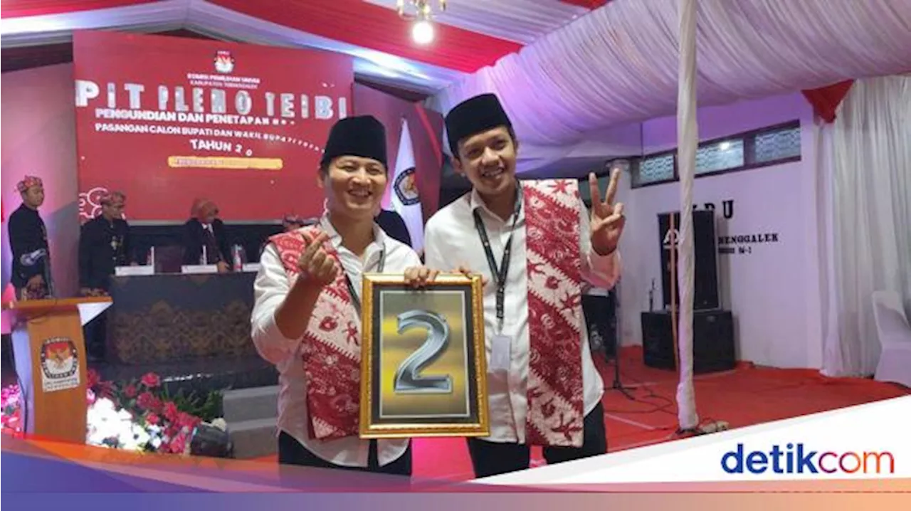 Calon Tunggal Pilbup Trenggalek Ipin-Syah Dapat Nomor Urut 2