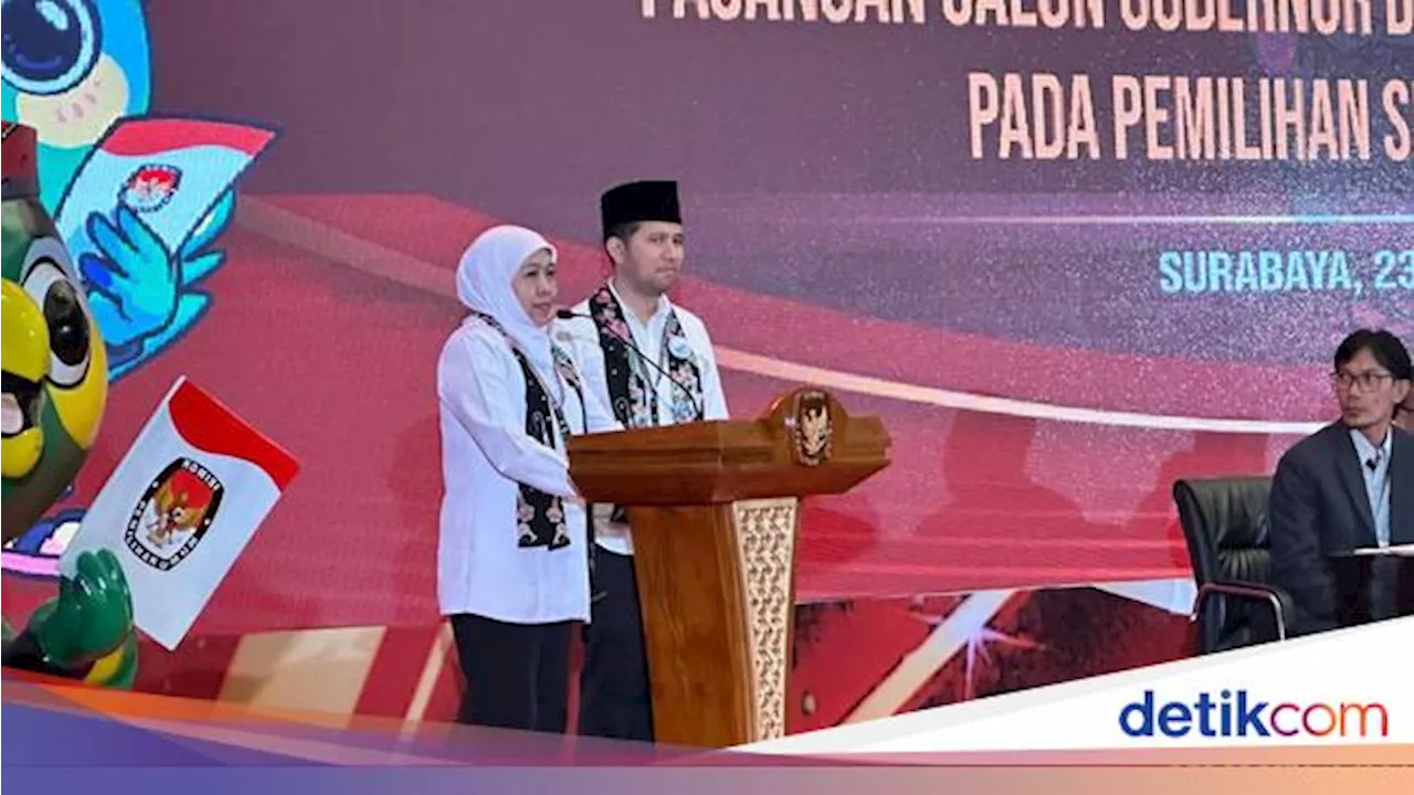 Harapan Khofifah-Emil Usai Dapat Nomor Urut 2 di Pilgub Jatim