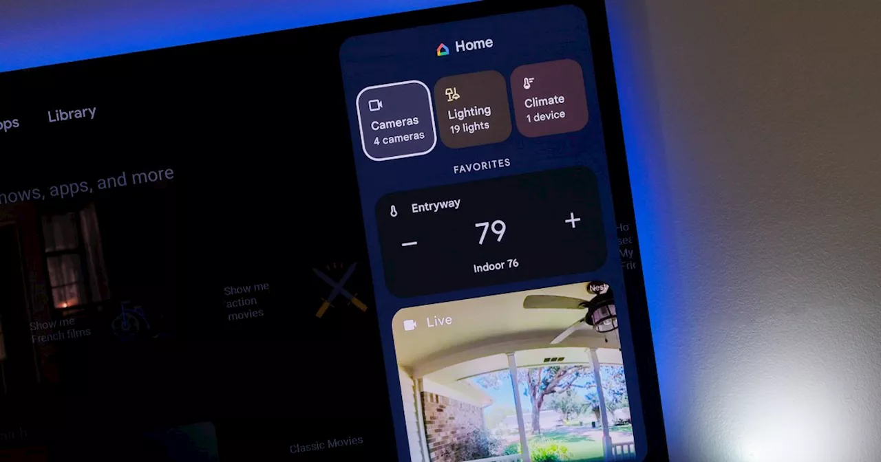 Google Home panel, AI art are coming to all Google TV devices