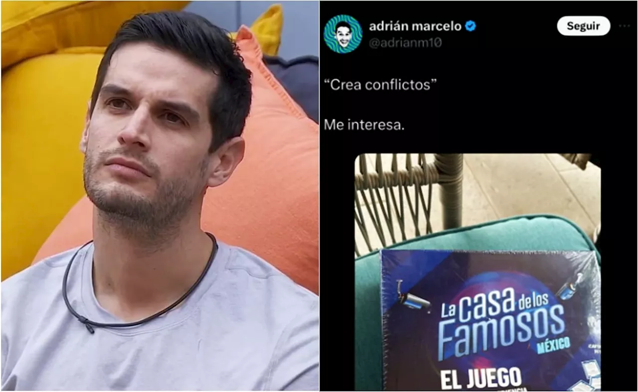 Adrián Marcelo y sus primeras indirectas relacionadas con 'La casa de los famosos'