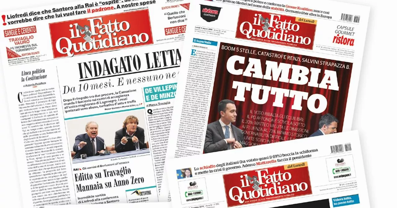 Quindici anni di coraggio e coerenza: un viaggio con il Fatto Quotidiano