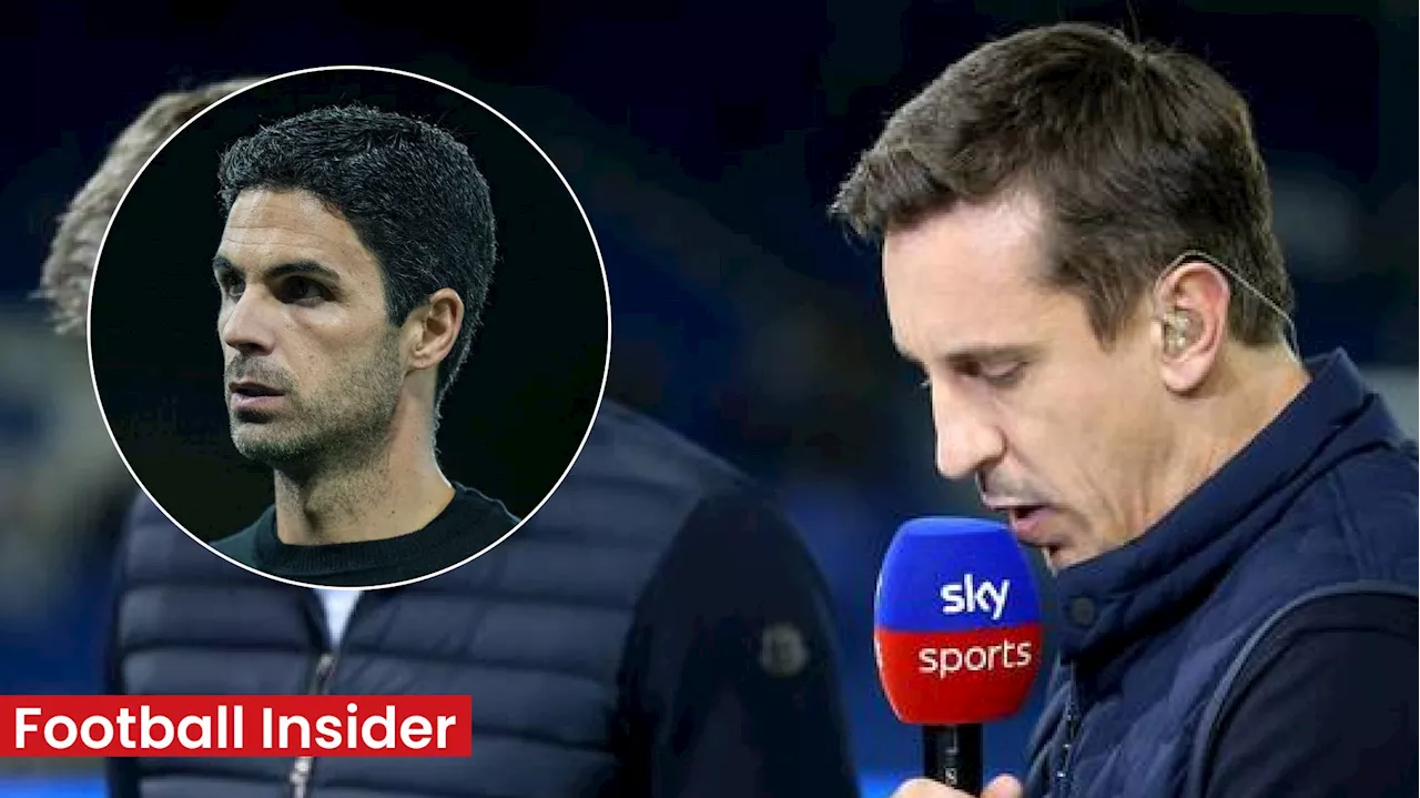 Arsenal Fans Rage At Gary Neville Over 'Time-Wasting' Accusations