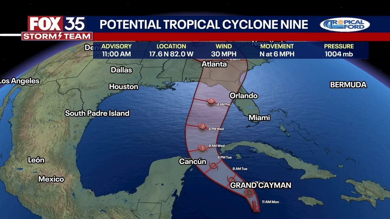 Potential Tropical Cyclone 9 live updates: Florida in path of potential Hurricane Helene, latest track shows